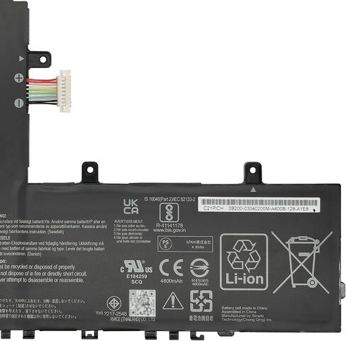 C21N1807 38Wh Battery Replacement for ASUS C223NA C223NA-1A C223NA-1B / ChromeBook C223NA C223NA-DH02 / VivoBook E12 E203NA-FD020TS E203NA-FD048T Series C21PICH 0B200-03040000 2ICP4/59/134 in Saudi Arabia