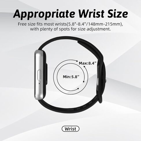 4 Pack Slim Bands Compatible with Samsung Galaxy Fit 3 Band for Women Men, Soft Silicone Sport Strap Replacement Wristbands for Samsung Galaxy Fit 3 Smartwatch Band in Saudi Arabia