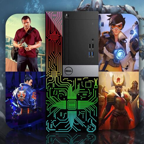 Dell OptiPlex Gaming Tower RGB Lights Computer Intel Core i5 8500 8th Gen Processor Up to 4.10GHz - GeForce GTX 1630 4GB - 16 GB RAM 1TB M.2 NVME - Windows 11 Pro - WiFi - Bluetooth (Renewed) in Saudi Arabia