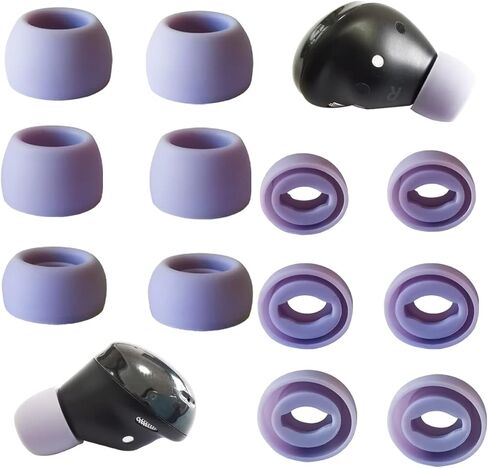 Silicone Ear Tips for Galaxy Buds Pro Tips Replacement Earbud Tips for Galaxy Buds Pro Rubber 6 Pairs LMS Black in Kuwait