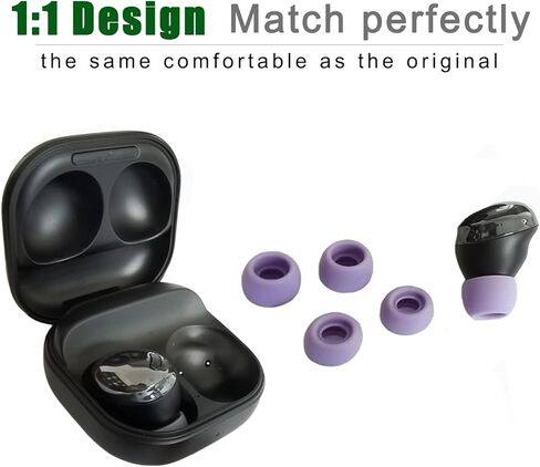 Silicone Ear Tips for Galaxy Buds Pro Tips Replacement Earbud Tips for Galaxy Buds Pro Rubber 6 Pairs LMS Black in Kuwait