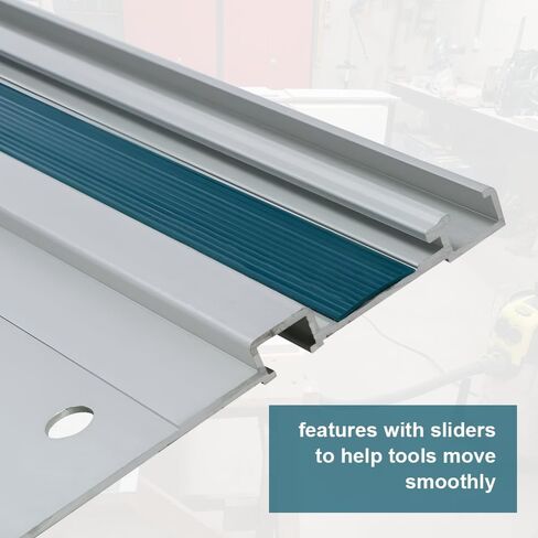 سكة توجيه 55 بوصة لماكيتا، 194368-5 سكة توجيه منشار الغطس متوافقة مع منشار الغطس ماكيتا XPS01، XPS02، وSP6000J، مسار قطع مستقيم دقيق، مادة الألومنيوم in Kuwait