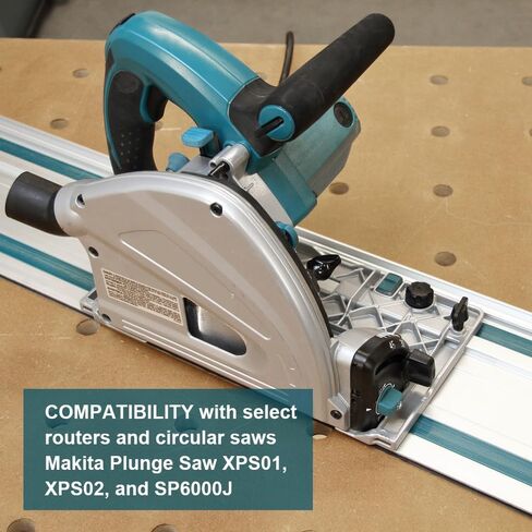 سكة توجيه 55 بوصة لماكيتا، 194368-5 سكة توجيه منشار الغطس متوافقة مع منشار الغطس ماكيتا XPS01، XPS02، وSP6000J، مسار قطع مستقيم دقيق، مادة الألومنيوم in Kuwait