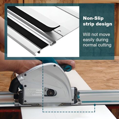سكة توجيه 55 بوصة لماكيتا، 194368-5 سكة توجيه منشار الغطس متوافقة مع منشار الغطس ماكيتا XPS01، XPS02، وSP6000J، مسار قطع مستقيم دقيق، مادة الألومنيوم in Kuwait