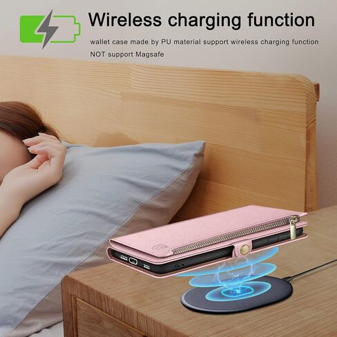 حافظة XcaseBar لهاتف Samsung Galaxy A12 5G مع حامل بطاقة ائتمان بسحاب 【RFID Blocking】، حافظة هاتف من جلد البولي يوريثان قابلة للطي وغطاء مقاوم للصدمات للنساء والرجال لهاتف Samsung A12 باللون الأحمر الخمري in Kuwait