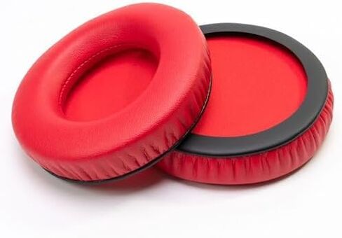 Thick Soft Protein Leather Ear Pads & Headband Cushion Cover Replacement Kits Compatible with Pioneer HDJ-X5 X5BT HDJ-X7 X7BT HDJ-X10 DJ Headphone,with Memory Foam Filling (Red Kits) in Saudi Arabia