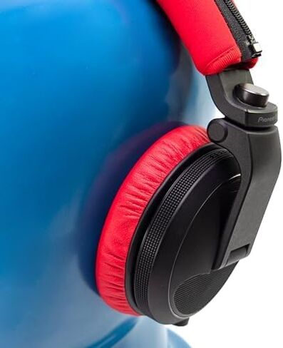 Thick Soft Protein Leather Ear Pads & Headband Cushion Cover Replacement Kits Compatible with Pioneer HDJ-X5 X5BT HDJ-X7 X7BT HDJ-X10 DJ Headphone,with Memory Foam Filling (Red Kits) in Saudi Arabia