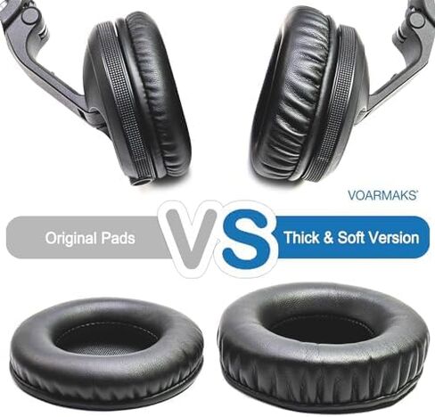Thick Soft Protein Leather Ear Pads & Headband Cushion Cover Replacement Kits Compatible with Pioneer HDJ-X5 X5BT HDJ-X7 X7BT HDJ-X10 DJ Headphone,with Memory Foam Filling (Red Kits) in Saudi Arabia