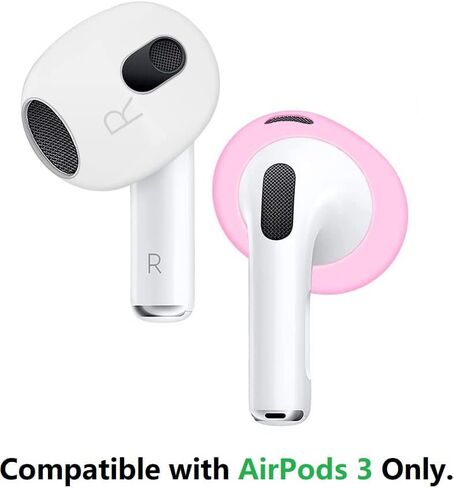 Fit in Case AirPod 3 Eartips Covers Anti-Slip Earuds Cover Silicone Compatible with AirPods 3【 Fit in The Charging Case 】 3 Pairs White 3pwa3 in Saudi Arabia