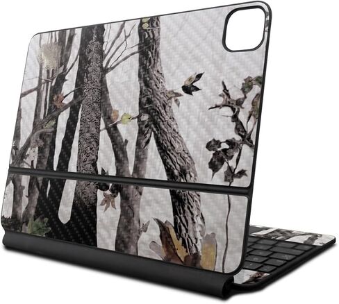 Carbon Fiber Skin Compatible with Apple Magic Keyboard for iPad Pro 13‑inch (M4) 2024 - Pirate Storm - Premium 3M Vinyl Protective Wrap Decal Cover - Easy to Apply | Crafted in The USA by MightySkins in Kuwait