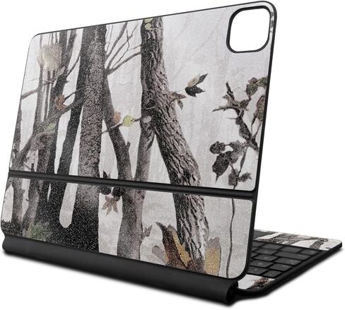 Carbon Fiber Skin Compatible with Apple Magic Keyboard for iPad Pro 13‑inch (M4) 2024 - Pirate Storm - Premium 3M Vinyl Protective Wrap Decal Cover - Easy to Apply | Crafted in The USA by MightySkins in Kuwait