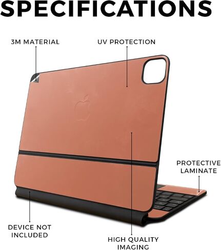 Carbon Fiber Skin Compatible with Apple Magic Keyboard for iPad Pro 13‑inch (M4) 2024 - Pirate Storm - Premium 3M Vinyl Protective Wrap Decal Cover - Easy to Apply | Crafted in The USA by MightySkins in Kuwait