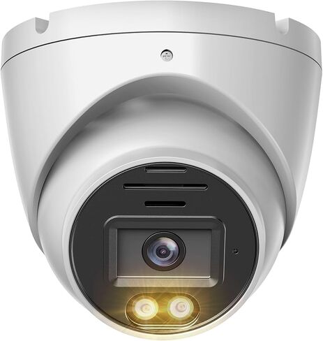 Security IP Dome Camera Outdoor Indoor, 5MP Wired Video Surveillance PoE Turret Camera, AI Human Detection, 2-Way Audio, 2.8mm Lens, Smart Color Night Vision for 24/7 Recording, PD94FA-5MDL in Saudi Arabia