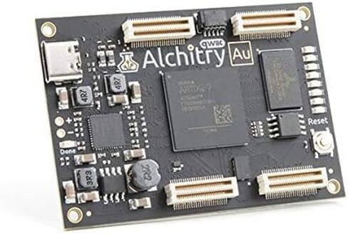 مجموعة Alchitry Au FPGA - تشتمل على لوحة تطوير Au FPGA، لوحة عناصر Io، لوحة عنصر النموذج Br، مجموعة رأس أنثى، اللوحات التي تحتاجها للبدء في FPGA in Saudi Arabia
