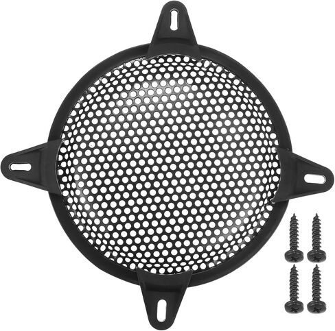 ACROPIX Universal 5" Car Speaker Grills Cover Mesh Round 5 Inch Audio Speaker Subwoofer Guard Protector Case with Screws and Clips Iron Black - Pack of 1 in Saudi Arabia