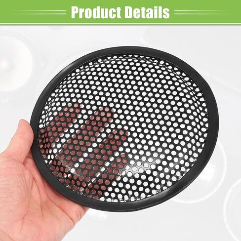 ACROPIX Universal 5" Car Speaker Grills Cover Mesh Round 5 Inch Audio Speaker Subwoofer Guard Protector Case with Screws and Clips Iron Black - Pack of 1 in Saudi Arabia