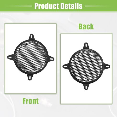 ACROPIX Universal 5" Car Speaker Grills Cover Mesh Round 5 Inch Audio Speaker Subwoofer Guard Protector Case with Screws and Clips Iron Black - Pack of 1 in Saudi Arabia