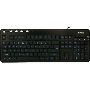 A4tech KD-126 Backlit USB Light up Keyboard Black
