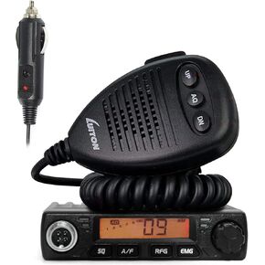 Mini CB Radio LT-198 Compact Design with External Speaker Jack,VOX Function Easy to Read LCD Display Compatible with 12-24V Voltage
