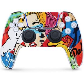 MightySkins Gaming Skin for PS5 / Playstation 5 Controller - Samurai Battle | Protective Viny wrap | Easy to Apply and Change Style | Made in The USA