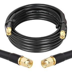 SMA Male to SMA Male Coaxial Cable 50 ohm KMR240 Coax Cable Ultra Low Loss Antenna Extension Cable with SMA Connector for 3G/4G/5G/LTE Network Equipment, GPS, RF Radio to Antenna (3FT) in Kuwait