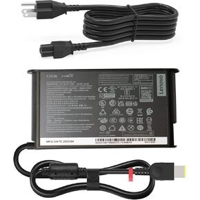 135W AC Charger Fit for Lenovo Thinkpad W540 W541 P50 P70 T470P T460P T450P T440P T540P E560P, Ideapad G405 G410 G505 G510 135 Watt Laptop Power Supply Adapter