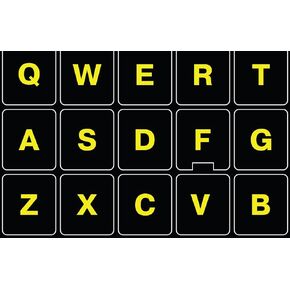 Glowing Reflective Fluorescent English US Lettering Keyboard Sticker