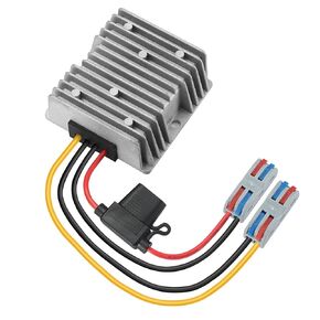 DC/DC Converter Buck 20-60V to 12V,DC/DC Voltage Converter 20V/24V/36V/48V/60V to 12V20A 240W MAX Power Transformer Waterproof Step Down Module for Automotive, LED Lights, Trucks, Tools.