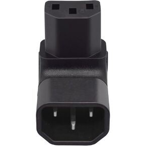 C14 to C15 Adapter - Compatible with Computers, Servers, and Other IT Equipment, 10 Amps, 250 Volts, 3-Prong Power Plug
