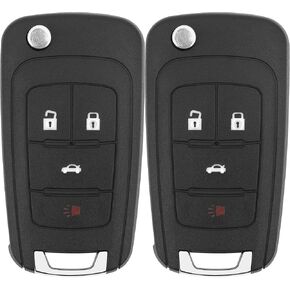 Key Fob Replacement for 13-19 Buick Encore/ 10-16 Lacrosse/ 11-17 Regal/ 12-17 Verano/ 10-19 Chevy Equinox/ 13-16 Malibu/ 14-19 Impala/ 12-18 Sonic/ 10-18 GMC Terrain Keyless, OHT01060512,2Pcs