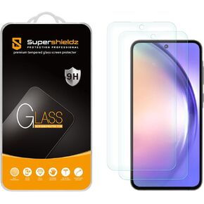 Supershieldz (عبوة من قطعتين) مصمم لهاتف Samsung Galaxy A55 5G واقي شاشة من الزجاج المقوى، مضاد للخدش، خالٍ من الفقاعات