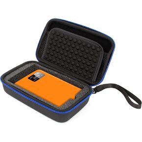 CASEMATIX Travel Case Compatible with RoamWiFi 4G LTE Mobile Hotspot Router, Charging Cable and Other Small Accessories in Shock-Absorbing Foam - Travel Case Only