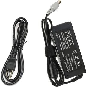 65W Laptop Charger for Lenovo Thinkpad E430 E520 E530 E535 E545; T400 T410 T420 T420s T520 T530 T61 AC Adapter; SL500 SL510 X120e X130e X131e X140e X200 X230 X201 X220 X230t X300 X60 S230u Power Cord