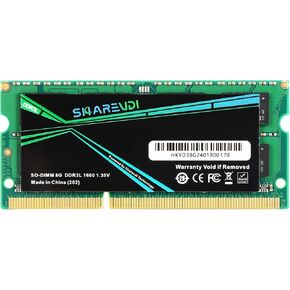 Mirco PC Memory 8GB DDR3 1600MHz CL11 SODIMM 1.35V 204-pin Non-ECC SODIMM Laptop Notebook Mini Computer RAM Memory Module Upgrade(DDR3 8GB)
