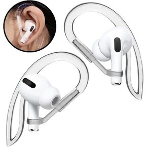 Ear Hooks Designed for AirPods Pro 2nd Generation and AirPods Pro, Versatile Adjustable Accessories for Apple AirPods 3, 2, and 1 Gen(Transparent)