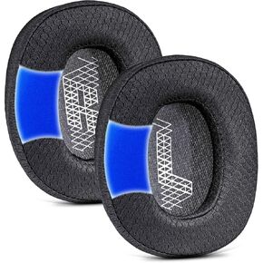 Live 650 BTNC E65BTNC Ear Pads Compatible with JBL E65 E65BTNC/ Duet NC/Live 650BTNC/ Live 660 BTNC Headphones I Replacement Ear Cushion with Comfortable-Gel Foam (Grey Fabric)