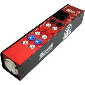 Whirlwind Power Link PL2 Stringer with L2130 Inlet and Outlet, (3) 20A Duplex Outlets, (6) PowerCon 20A Outlets