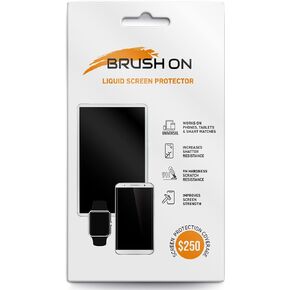 BRUSH ON Liquid Glass Screen Protector With $250 Coverage | Wipe On Scratch and Shatter Resistant Nano Protection for All Phones Tablets and Smart Watches - Universal Fit