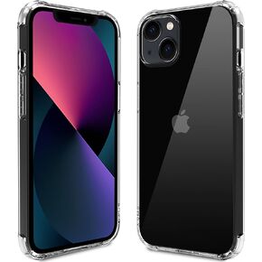 Crystal Clear Compatible with iPhone 13 Case[Shockproof Corners][Screen and Camera Protection] Slim Thin Soft TPU Phone Case for iPhone 13 6.1 inch(2021),Crystal Clear
