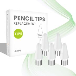 Replacement Pencil Tips for EDIVIA Stylus Pencil KD503, 5 Pack, White