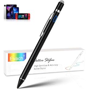 Stylus Pen for Google Pixel 8 Pro,Active Digital Pen with 1.5mm Ultra Fine Tip Pencil for iPad/iPhone/Lenovo/HP/Dell/ASUS Tablets, Drawing Writing on Touch Screens,Black