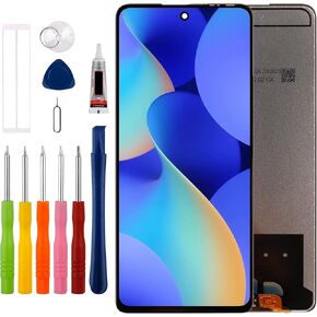 [New] Duotipa LCD Display Screen Digitizer Assembly Replacement for Tecno Spark 10 Pro KI7 6.8" with Technical Repair Tools Kit-Black.
