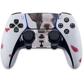 MightySkins Skin Compatible with PS5 DualSense Edge Controller - Furry Frenchie | Protective, Durable, and Unique Vinyl Decal wrap Cover | Easy to Apply & Change Styles | Made in The USA