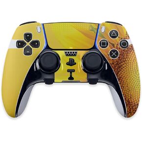 MightySkins Skin Compatible with PS5 DualSense Edge Controller - Sunflower Yellow | Protective, Durable, and Unique Vinyl Decal wrap Cover | Easy to Apply & Change Styles | Made in The USA