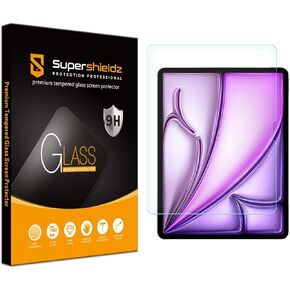 Supershieldz Designed for iPad Air 13 inch (M2, 2024 Release) Tempered Glass Screen Protector, Anti Scratch, Bubble Free