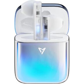 Wireless Luminous Earbuds LP1 Bluetooth 5.4 Moving Sand Glow in The Dark Earbuds with Wireless Charging Case 32H Playback Ear Buds Stereo Bass Built-in Mic in Ear Earphones for TV Smart Phone