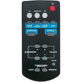 FSR60 WY57800 Replace Remote Control Applicable for Yamaha Soundbar ATS-1010 YAS-101 YAS-101BL YAS-CU201 ATS1010 YAS101 YAS101BL YFSR60 FSR62 ZC94940