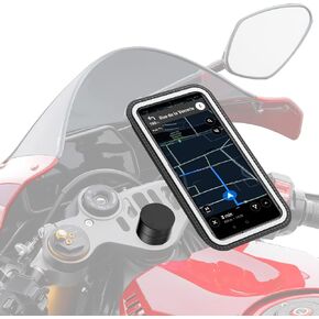 Magnetic Fork Stem Mount for Smartphone | Clipons | Anti Vibration | Weatherproof and Universal