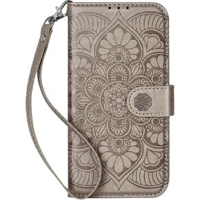 iPhone 15 Plus Wallet Case,[RFID Blocking] 3 Card Holder Stand with Credit Card Slot PU Leather Magnetic Protective Flip Cover for iPhone 15 Plus (Dark Gray)