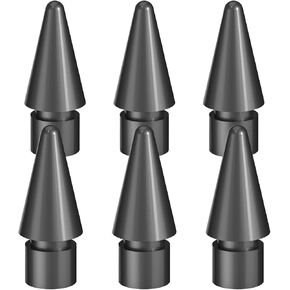 6 Packs Replacement Tips for Apple Pencil 1st/2nd Generation, Pen Nibs for iPad Pro Pencil (Black)